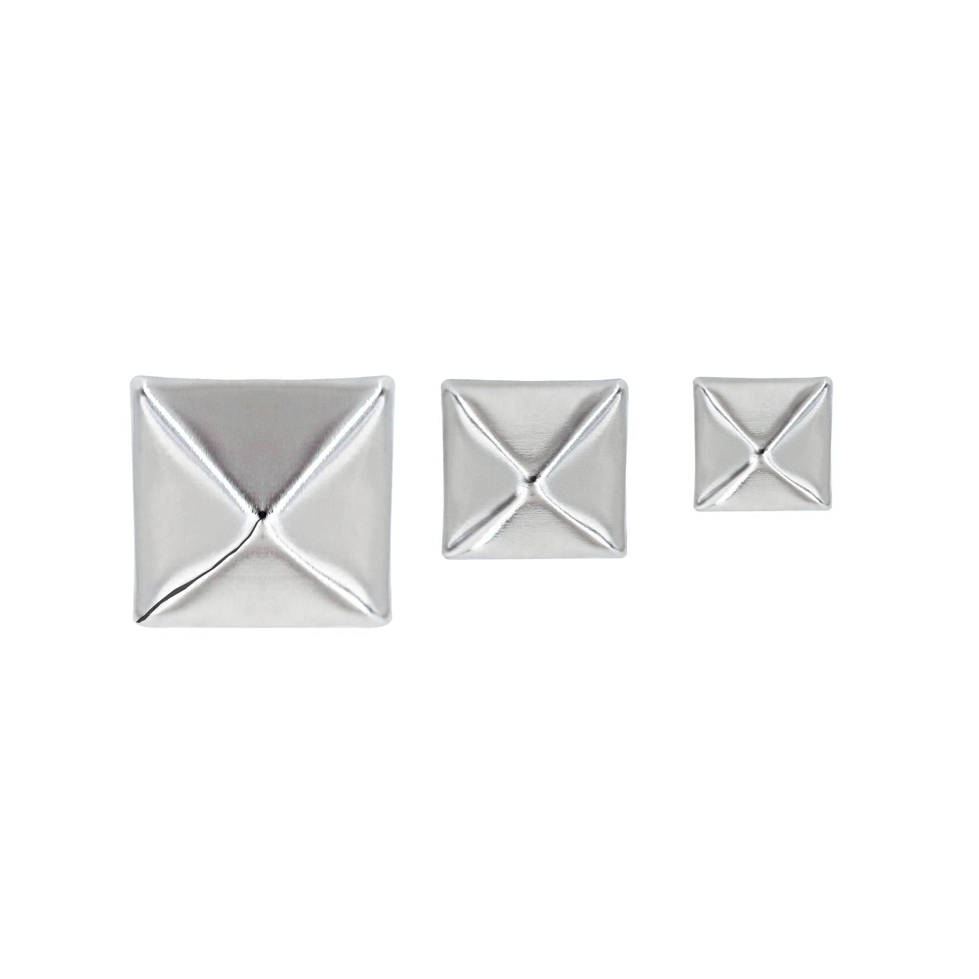 Assorted Rhodium Leather Rivet Mix by Bead Landing™